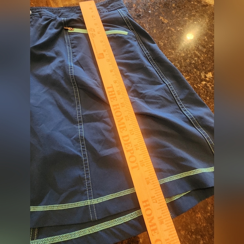 Title Nine Swingtastic Skort Skirt Teal Size 10 Upf50 Tennis Countryclub Active - Picture 11 of 12